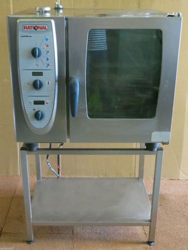 Rational combimaster combi oven 61 electric 6 grid 3 phase electric + stand for sale