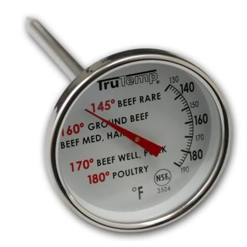 Taylor NSF 2&#034; Dial Meat Thermometer, Large Dial  Poultry Beef Pork # 03504