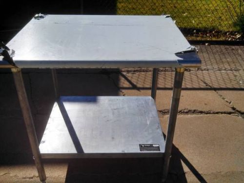 EAGLE GROUP T3036EB DELUXE WORK TABLE 36IN X 30IN STAINLESS STEEL WORK TOP