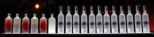 4&#039; LED Lighted Liquor shelves bottle display , 36&#034; Liquor Bottle Shelf