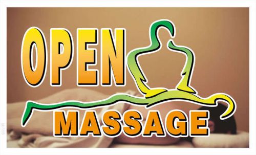 bb155 Massage OPEN Banner Shop Sign