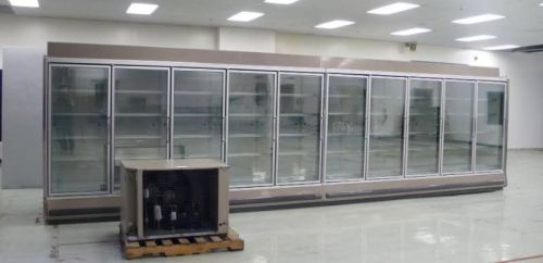 Tyler 10-door 2008 reach in commercial refrigerator cooler w/ remote compressor for sale