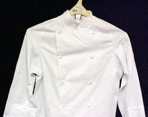 Dickies White Grand Master Chef Coat CW070101 Jacket Egyptian Cotton Twill 46