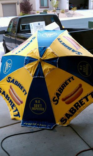 Sabrett Umbrella NIB Hot Dog Cart
