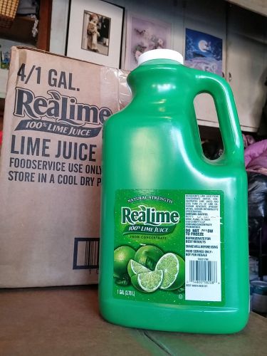 ReaLime 100% Lime Juice 1 Gallon Bottle
