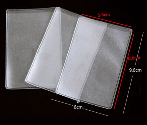 80pcs WHB 9.6x6cm 250 mic or 10 mil credit id bank card pvc clear bags packing