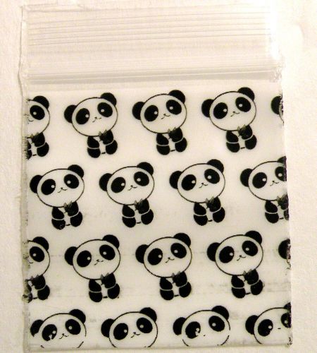 Giant Pandas 200 Baggies 1.5 x 1.5&#034; mini ziplock bags Apple brand 1515