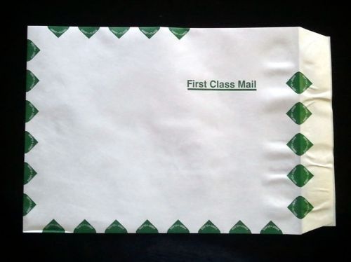 9 1/2 x 12 1/2 bulk tyvek envelopes 1000/lot 1184fc zip stick mailers new 14 lb for sale