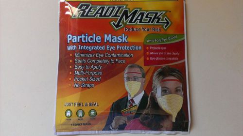 New Readi Mask Particle Mask with Eye Shield Emergency Preparedness Flu Virus