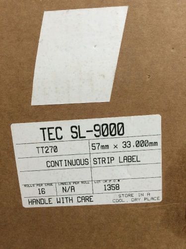 TEC SL-9000 Continuous Scale Paper (Case-16 Rolls)