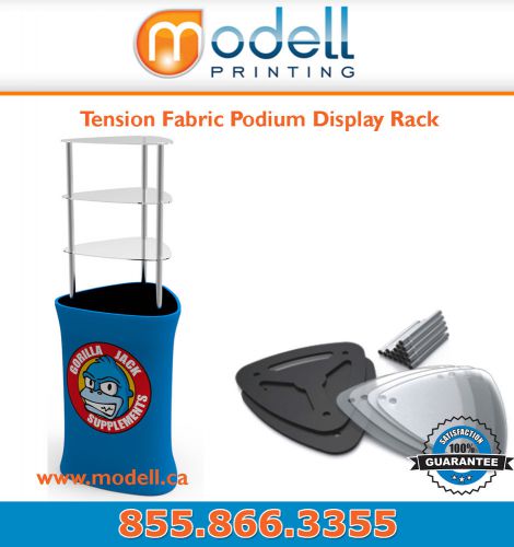 Tension Fabric Podium Display Rack