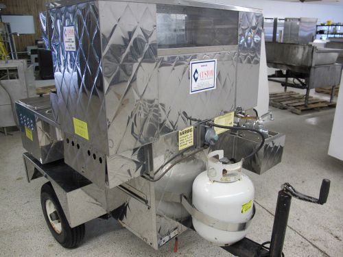 Custom mobile food equipment model 525 hot dog street cart propane tow w/vehicle for sale