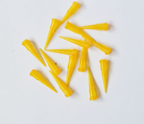 100pcs 27G Orange TT Liquid Dispenser Needles Plastic tapered tips
