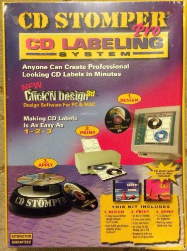 CD STOMPER PRO CD / DVD Labeling System Brand New Sealed Box