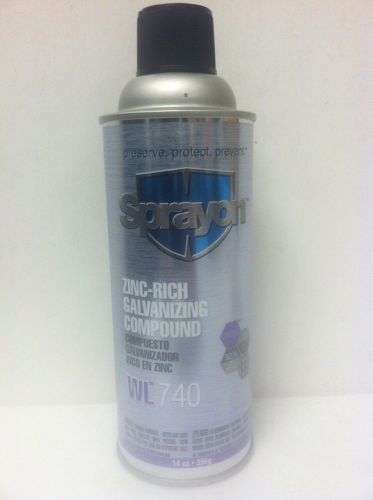 Sprayon Zinc Rich Galvanizing Compound WL 740 Primer Protects Metal Corrosion