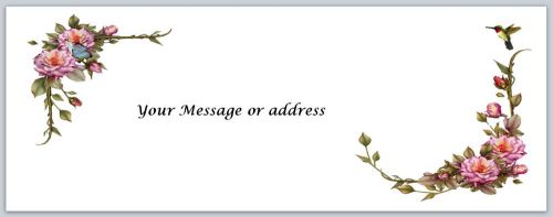 30 Flowers Personalized Return Address Labels Buy 3 get 1 free (bo219)
