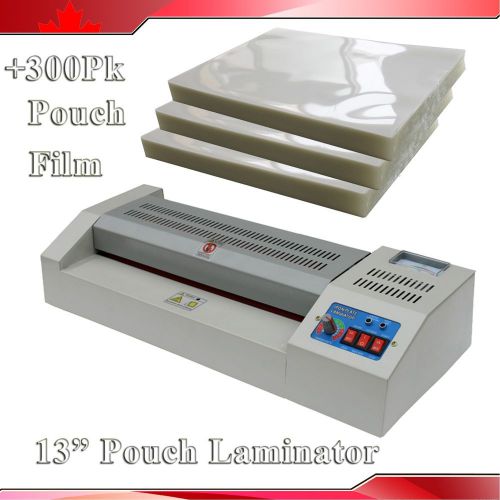 12&#034; a3 steel frame high temperature hot laminator +300pk pouch laminating film for sale