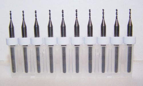 (10).0386&#034; (0.98mm)  carbide drills  kyocera .220&#034; flute length for sale