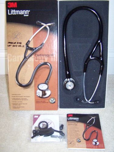 Littmann cardiology iii stethoscope 3128 - excellent condition - black for sale