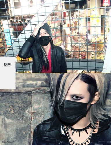 Black  Face Mask 5 Set for Cosplay / L&#039;Arc-en-Ciel / naruto / and Health care
