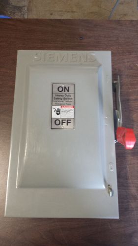 SIEMENS 60 AMP Heavy Duty Safety Switch HNF362