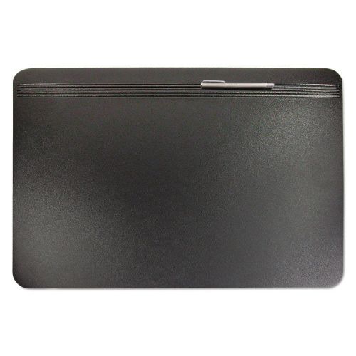 Hide-Away PVC Desk Pad, 24 x 19, Black