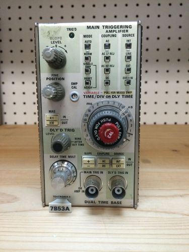 Tektronix 7b53a dual time base oscilloscope module plug-in for sale