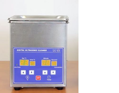 Stainless Steel 1.2L Liter Industry Heated Ultrasonic Cleaner Heater  w.Timer