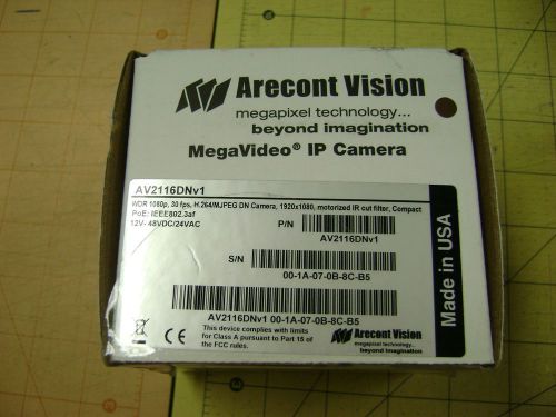Arecont Vision AV2116DNV1 2.0Mp/Wdr/Dn/Compact-Box IP CAMERA  (NO LENS)
