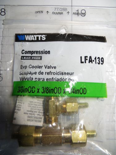 Watts LFA-139 Compression Cooler Valve 3/8inOD x 3/8inOD x 1/4inOD