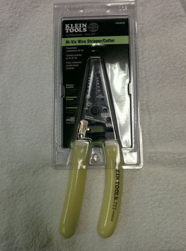 Klein Tools 11054GLW Hi-Viz Wire Stripper/Cutter Glow In The Dark NEW