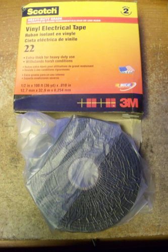 New scotch 3m 22 heavy-duty extra thick grade electrical tape, (36 yds) for sale