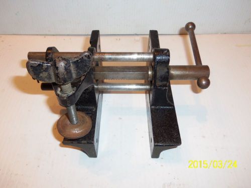 Old Vintage 5 1/2 or 4&#034; sliding machinists cast iron vise