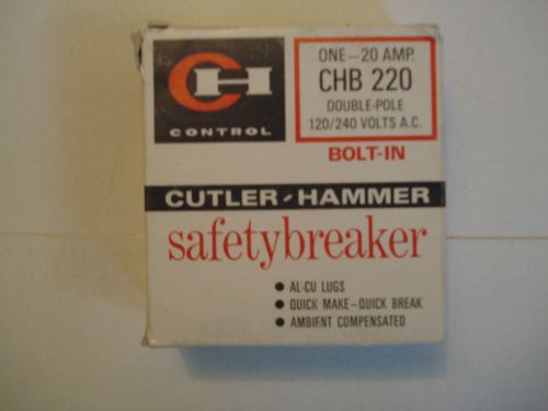 Cutler/Hammer 20 amp Double Pole Breaker 120/240 CHB 220.