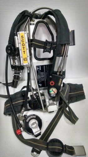 Refurbished Scott AP50 4.5 SCBA Firefighter Air Pak Pack With Poly Tank 30min