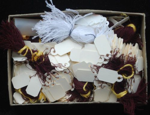 Box of Never Used Jewelry String Tags