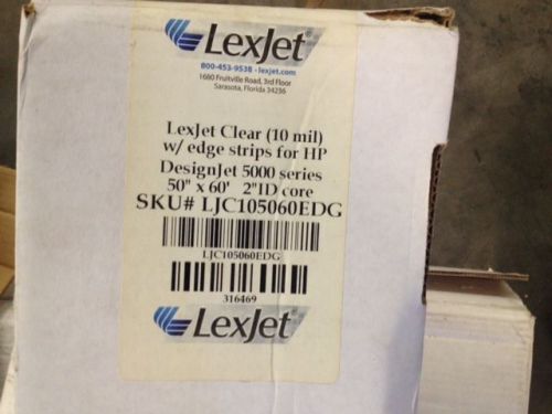 LexJet LJC105060EDG Clear (10 mil) DesignJet 5000 Series 50&#034; x 60&#039; ID Core