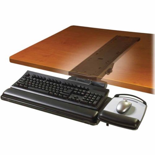 New 3M AKT150LE Adjustable Keyboard Tray Black Retail $399 standing desk