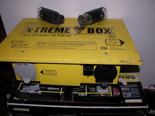 CCI EXTREME POWER 50 AMP SPIDER BOX 125/250VOLT ALSO 2 PLUGS GREAT WORKING BOX