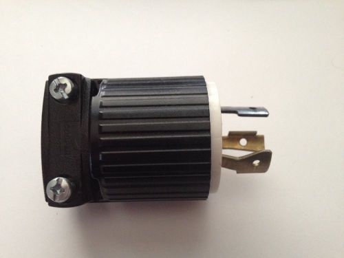Cooper Wiring L520P 20 Amp 125 Volt Black Male Locking Plug