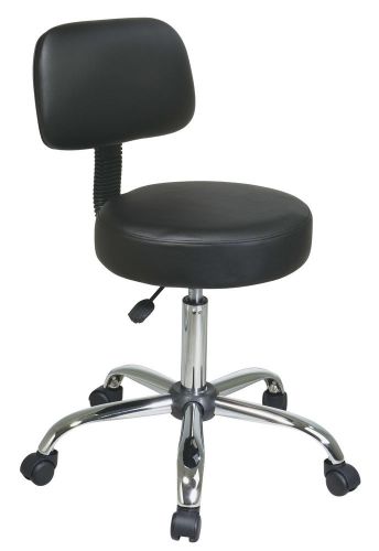Office Star Products Vinyl Seat and Back Chrome Finish Drafting Chair