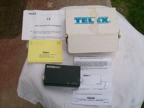 TELEX INTERCOM CONVERSION BOX CCB-1 NEW IN BOX PAPERS FREE SHIPPING