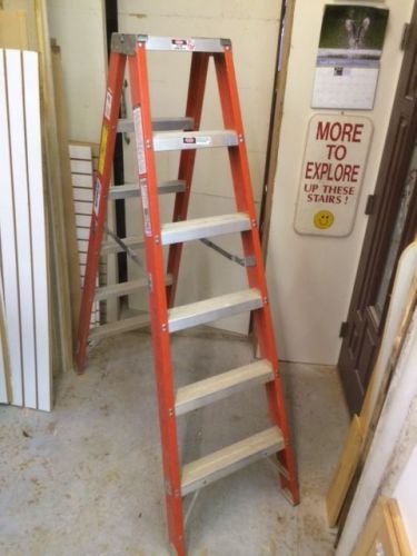 LOUISVILLE LADDER~FM1006~6&#039; TALL~300 lbs~WORK BOTH SIDES~DOUBLE SIDED~OSHA...!!!