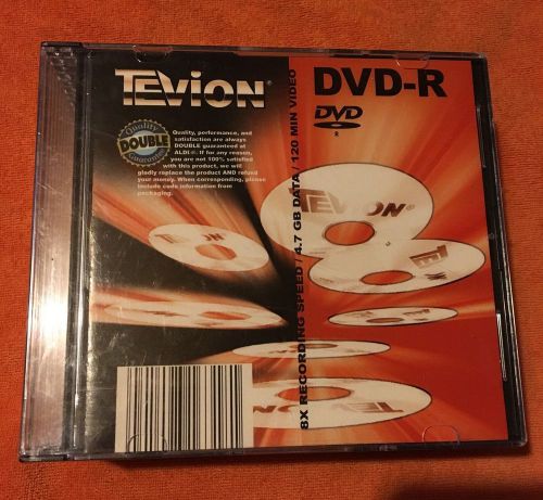 Set of 10 Tevion DVD-R 4.7 Gb Data Backup Discs 8x Record Speed 120 Min w/ Cases
