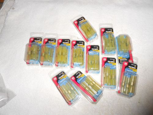 50 Yellow GB Heat Shrink Butt Splice Terminal  AMT-5126, 12-10 wire