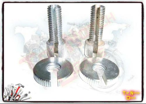 ROYAL ENFIELD CHROMED CLUTCH &amp; BRAKE CABLE ADJUSTER WING NUT (LOWEST PRICE)--USA