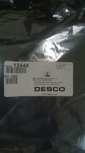 LOT OF 200 DESCO 6&#034; X 14&#034; ANTI-STATIC BAGS NEW IN PACKAGE FREE SHIPPING