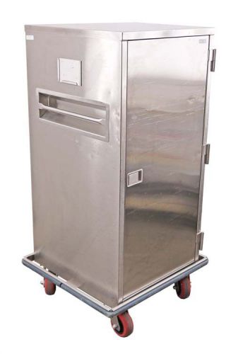 Blickman Stainless Steel Space Saver Medical Storage Cabinet Case Rolling Cart
