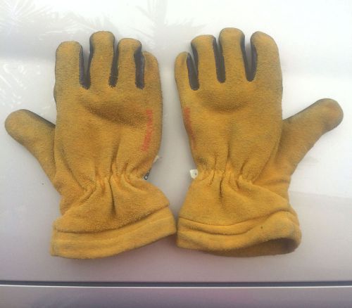 HONEYWELL LEATHER FIREFIGHTER TURNOUT GLOVES FIRE FIREFIGHTING
