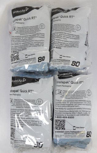 Sealed air instapak quick rt #80 foam packaging 22&#034; x 27&#034; lot 4 bags instapack for sale